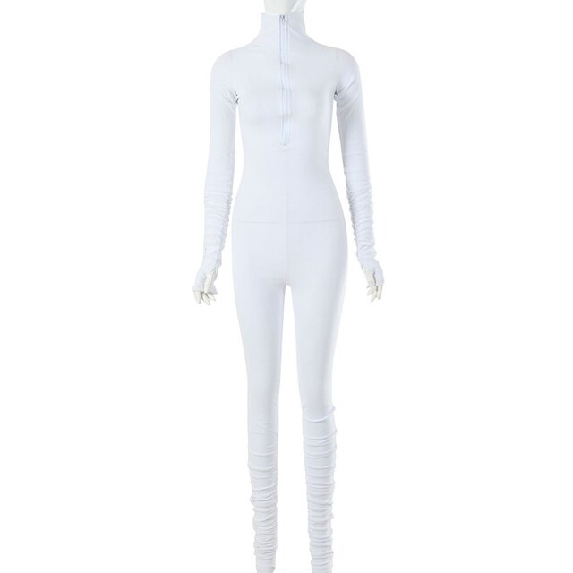 Unisex Turtleneck Full Jumpsuit