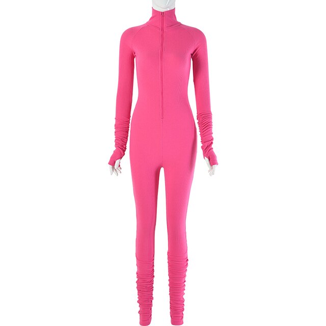 Unisex Turtleneck Full Jumpsuit