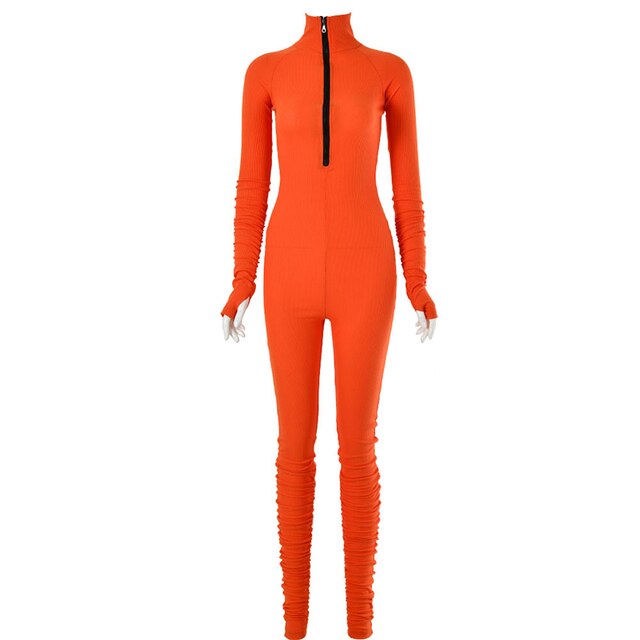 Unisex Turtleneck Full Jumpsuit